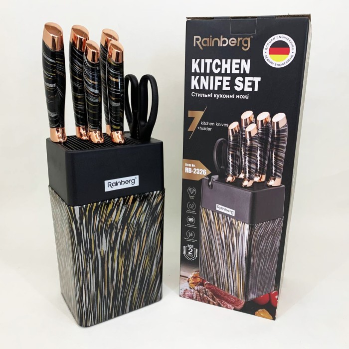 Топ кращих ножів для кухні, Набір ножів кухонних сталь, Сталеві кухонні ножі Універсальний набір PE-89