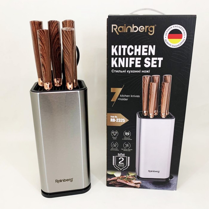 Набір литих ножів для кухні, Бюджетні кухонні ножі, Набір ножів побутовий металевих XJ-81