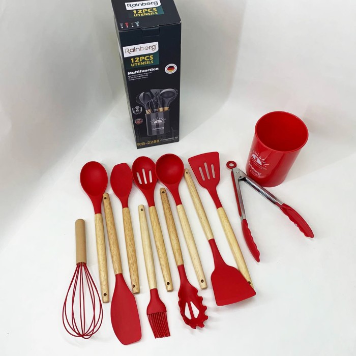 Кухонні прилади силікон, Силіконовий набір для кухні, Силіконові кухонні приналежності набір RO-75