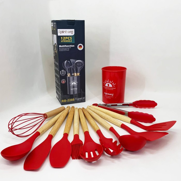 Кухонні прилади силікон, Силіконовий набір для кухні, Силіконові кухонні приналежності набір RO-75