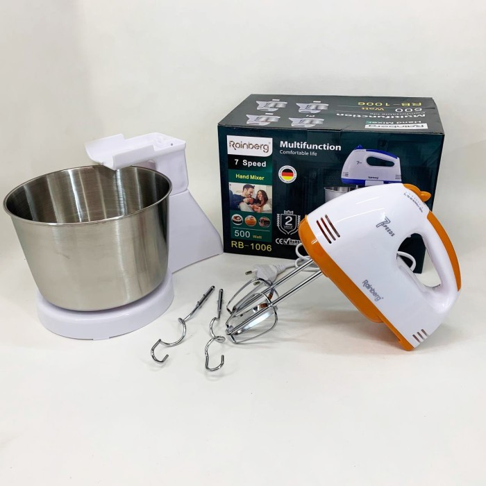 Міксер для приготування тіста і кремів, Міксери з чашею, Міксер ручний потужний кухонний JQ-26