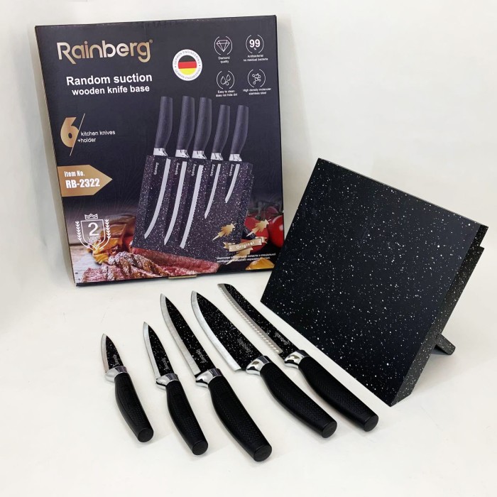 Сучасні кухонні ножі, Сталеві кухонні ножі, Набір кухонних ножів для кухарів, Набір металевих ножів BV-62