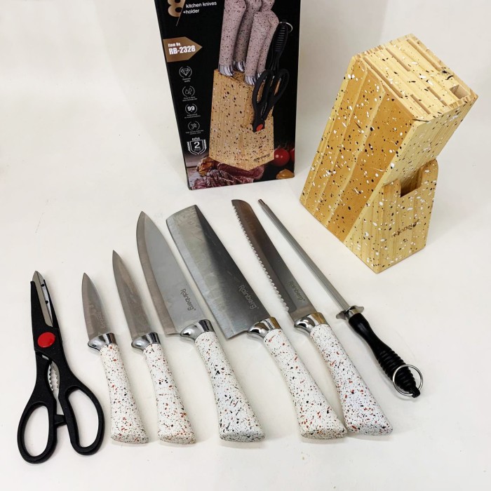 Кухонні ножі домашні, Набір ножів для кухарів, Сталеві кухонні ножі Ексклюзивні AY-72