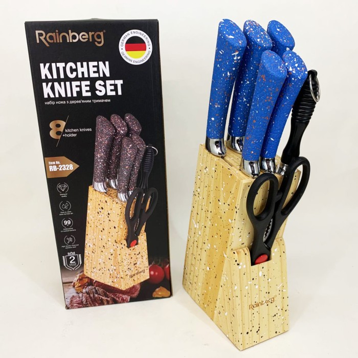 Набір ножів для готування, Набір хороших якісних кухонних ножів Якісний з підставкою BH-83