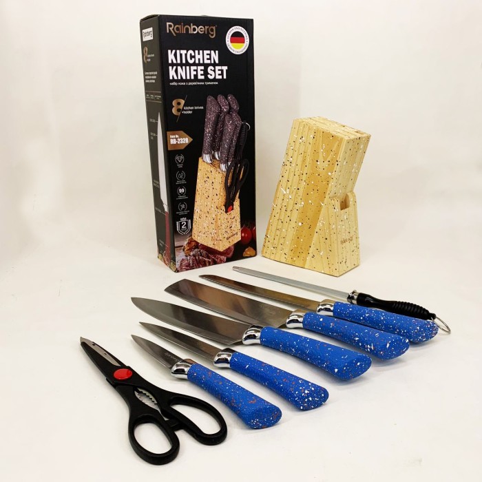 Набір ножів для готування, Набір хороших якісних кухонних ножів Якісний з підставкою BH-83