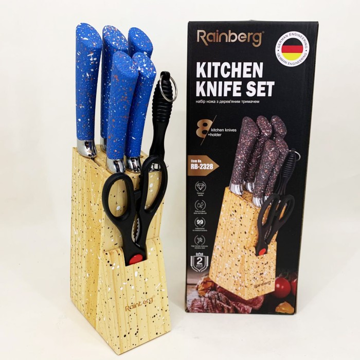 Набори ножів, Ножі для кухонних потреб, Хороші ножі для кухарів, Набір кулінарних ножів KD-17