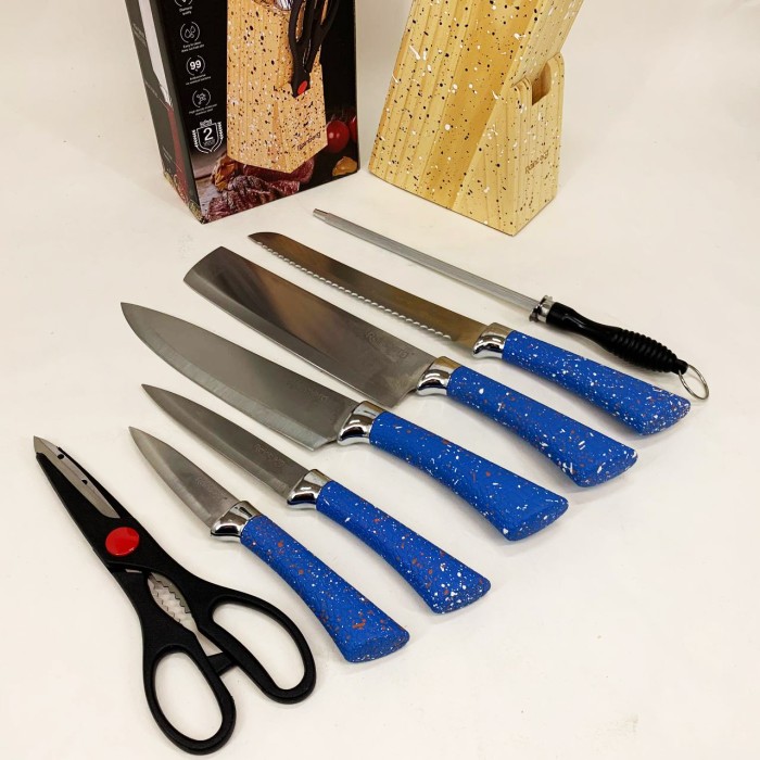 Набори ножів, Ножі для кухонних потреб, Хороші ножі для кухарів, Набір кулінарних ножів KD-17