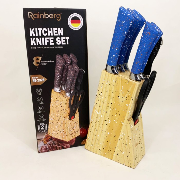 Набори ножів, Ножі для кухонних потреб, Хороші ножі для кухарів, Набір кулінарних ножів KD-17