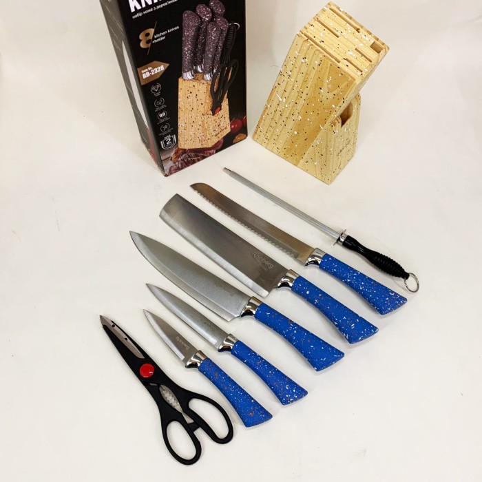 Набори ножів, Ножі для кухонних потреб, Хороші ножі для кухарів, Набір кулінарних ножів KD-17