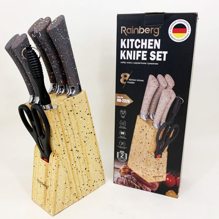 Універсальний набір ножів, Професійні ножі для домашньої кухні, Ергономічні ножі для кухні EH-38