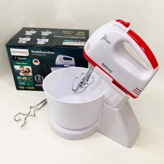 Міксер для замішування тіста ручний, Міксер зі швидкостями і насадками для кулінарних потреб CF-76