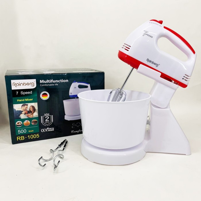 Міксер для замішування тіста ручний, Міксер зі швидкостями і насадками для кулінарних потреб CF-76