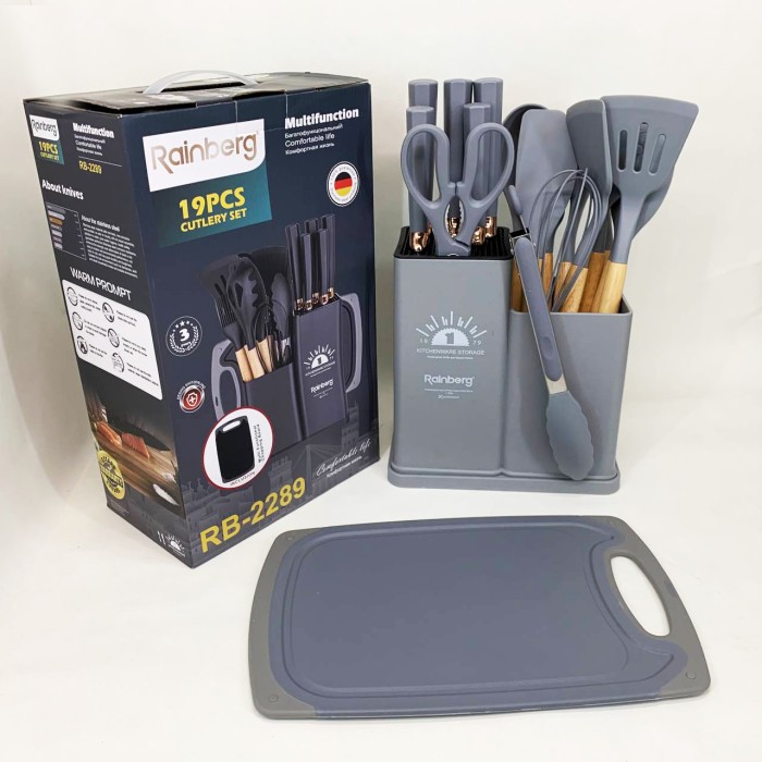 Нейлонове кухонне начиння, Набір силіконових аксесуарів для кухні, Набір кухонний на стійці ML-53