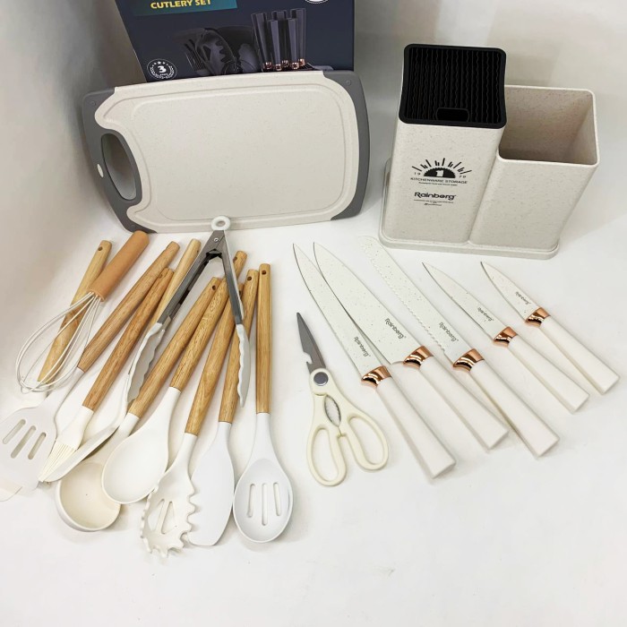 Кухонний набір з підставкою, Силіконовий інвентар для кухні, Кухонне приладдя лопатка WR-14