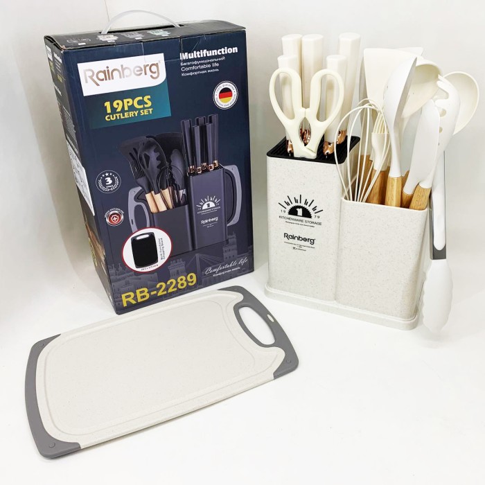 Кухонний набір з підставкою, Силіконовий інвентар для кухні, Кухонне приладдя лопатка WR-14