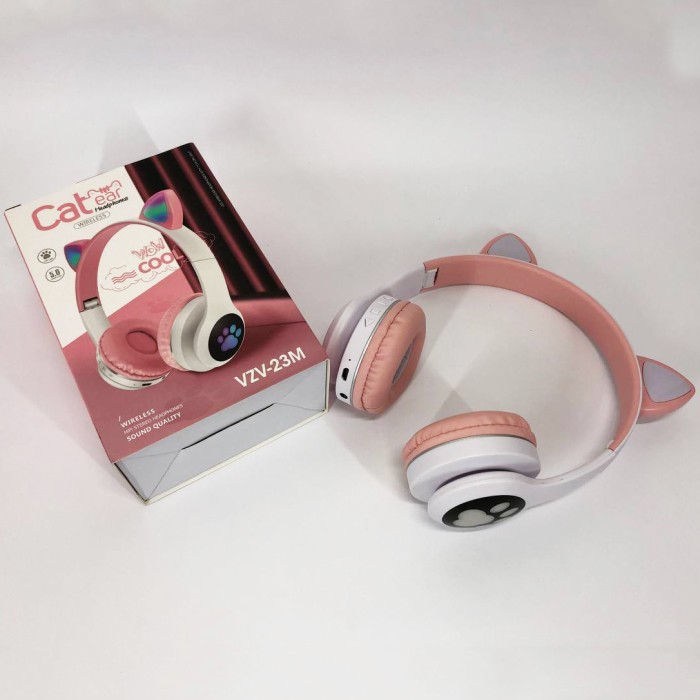 Навушники для дівчинки вушка Cat, Бездротові навушники cat ear Bluetooth дитячі YW-36