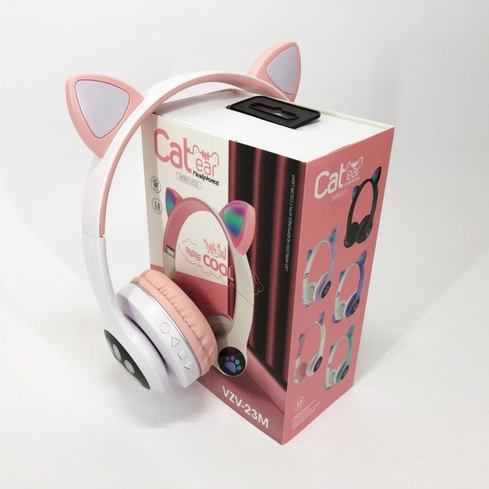 Навушники для дівчинки вушка Cat, Бездротові навушники cat ear Bluetooth дитячі YW-36