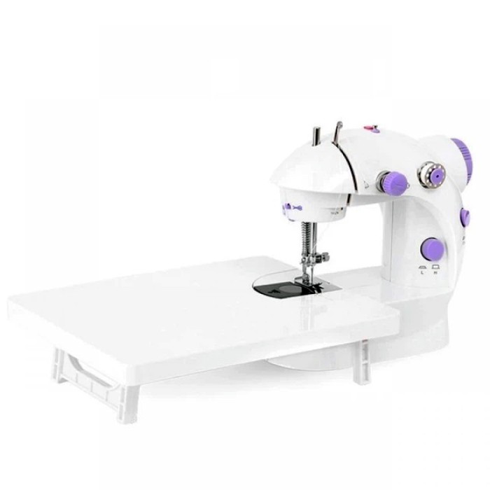 Міні швейна машинка 4 в 1 з педаллю та адаптером Mini Sewing Machine FHSM 202 з дошкою UD-23