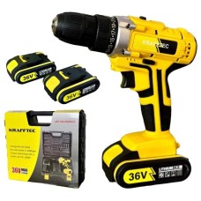 Шуруповерт акумуляторний KRAFFTEC 36V безщітковий, 2 АКБ GF-86