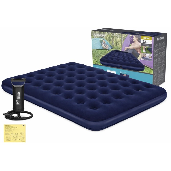 Надувний матрац 203x152x25см з поршневим насосом ZM-42