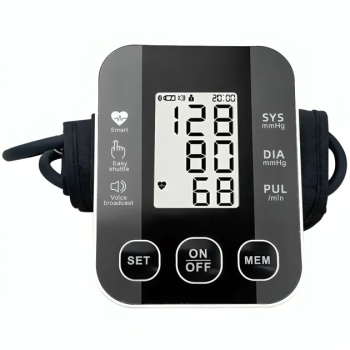 Автоматичний тонометр для вимірювання тиску з роботою від батарей USB РК-дисплеєм індикатором заряду PS-77