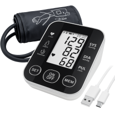 Автоматичний тонометр для вимірювання тиску з роботою від батарей USB РК-дисплеєм індикатором заряду DH-75