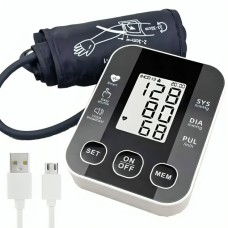 Автоматичний тонометр для вимірювання тиску з роботою від батарей USB РК-дисплеєм індикатором заряду FT-70