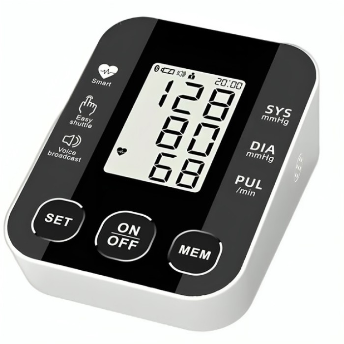 Автоматичний тонометр для вимірювання тиску з роботою від батарей USB РК-дисплеєм індикатором заряду FT-70