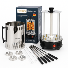 Електрошашличниця Rainberg RB-8612 на 6 шампурів 3200 W HR-88