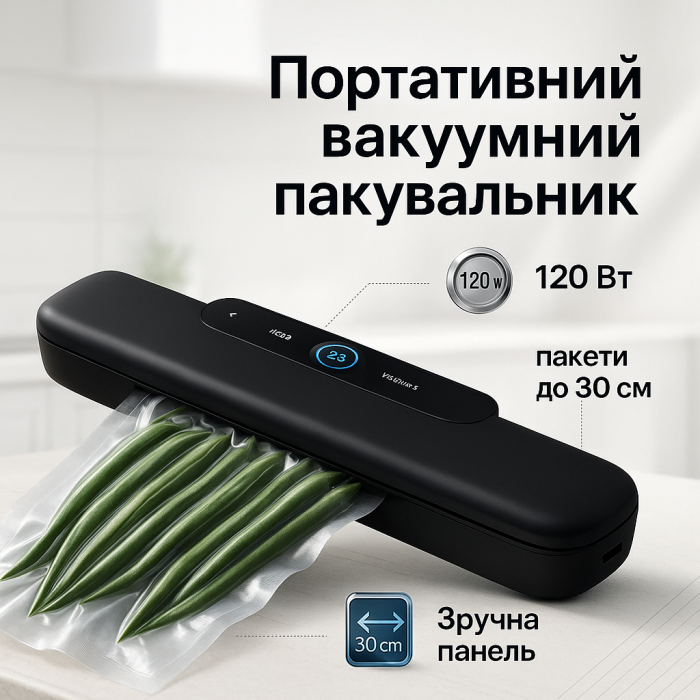 Автоматичний вакуумний пакувальник для дому, Вакууматор для делікатесів, Побутовий харчовий вакууматор FT-26