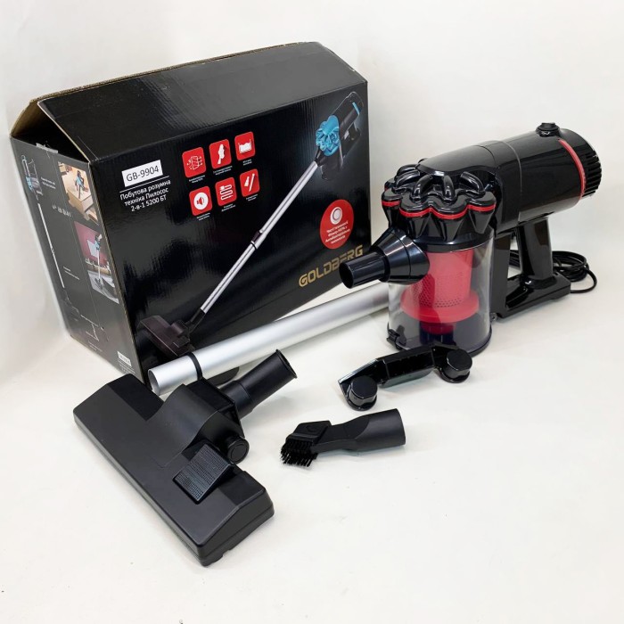 Ручний пилосос для будинку, Вертикальний пилосос з підсвічуванням зони прибирання YU-30