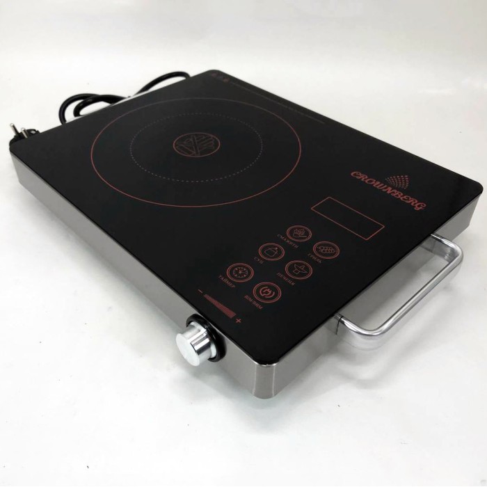 Настільні плити для дому Crownberg CB-1324, Компактна електронна плитка, Маленька електрична плитка OF-38