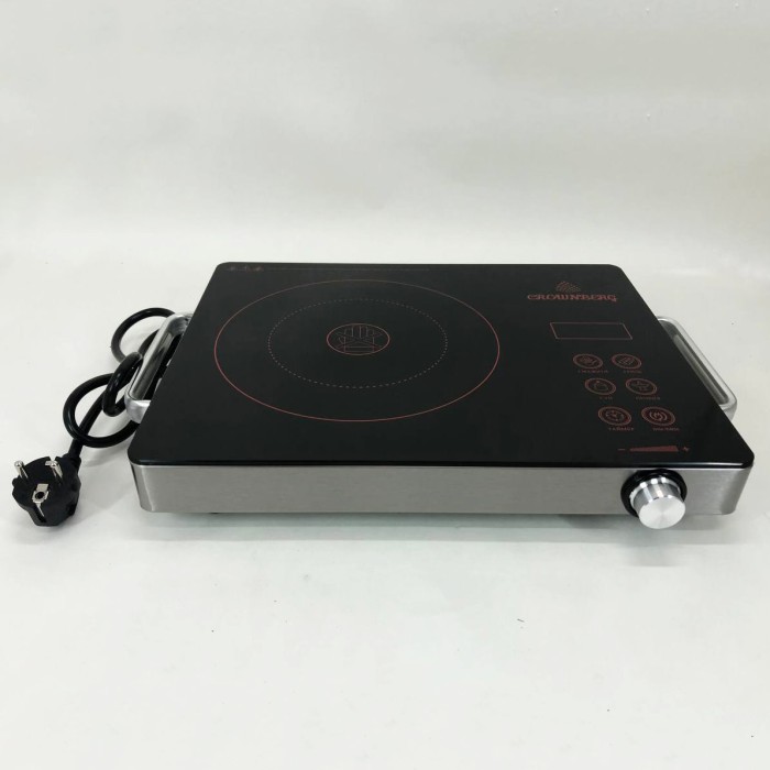 Настільні плити для дому Crownberg CB-1324, Компактна електронна плитка, Маленька електрична плитка OF-38
