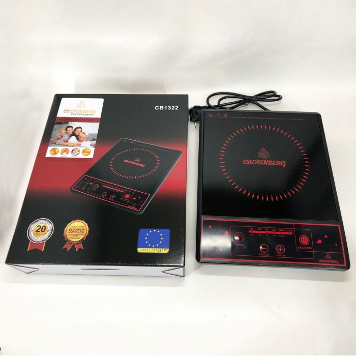 Настільна плита для приготування Crownberg CB-1322, Потужна настільна електроплита IZ-72