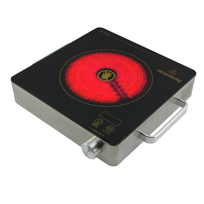 Настільна електроплита льні електричні плити Crownberg, Портативна електрична електроплита OU-19