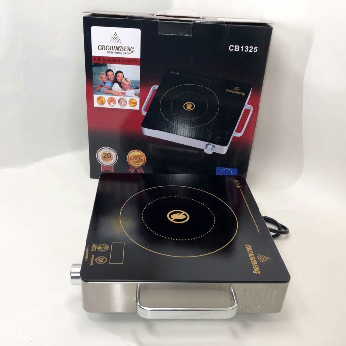 Настільна електроплита льні електричні плити Crownberg, Портативна електрична електроплита OU-19