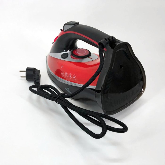 Керамічна потужна Парова Праска Crownberg CB-7441 має функції самоочищення та вертикальне відпарювання OG-24