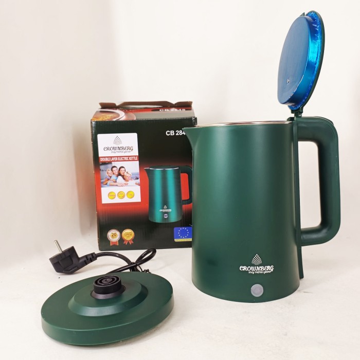 Електрочайник Crownberg CB-2845 дисковий 1.8л 1800Вт Green
