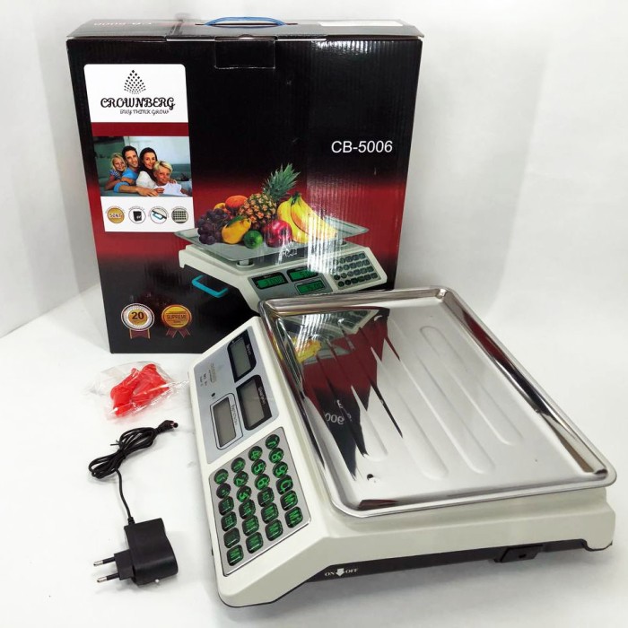 Ваги електронні для вуличної торгівлі Crownberg, Ваги торгові і великі Якісні торгові 50 кг UF-20