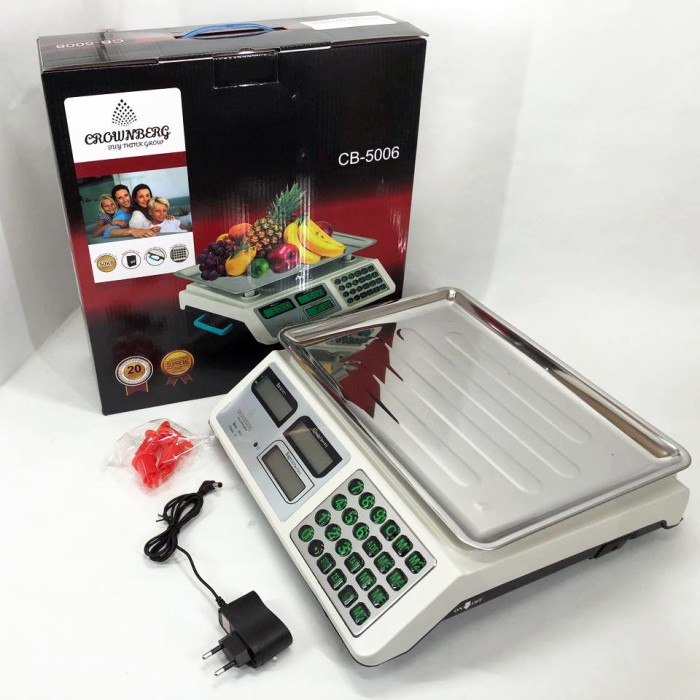 Ваги електронні для вуличної торгівлі Crownberg, Ваги торгові і великі Якісні торгові 50 кг UF-20