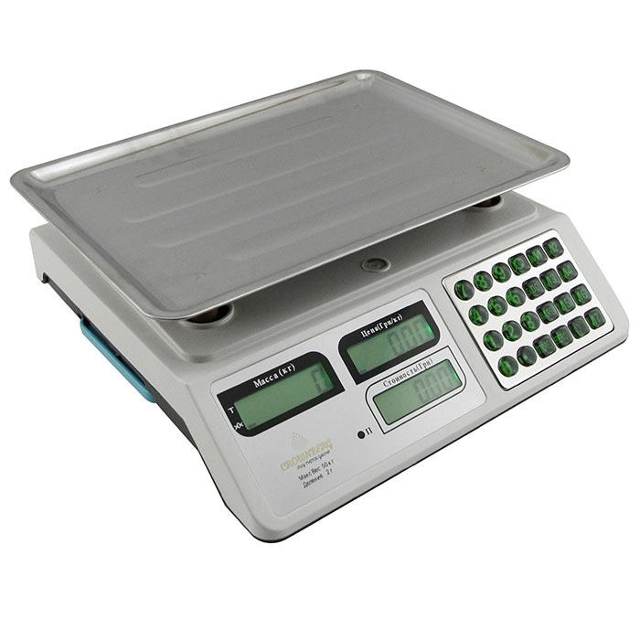 Ваги електронні для вуличної торгівлі Crownberg, Ваги торгові і великі Якісні торгові 50 кг UF-20