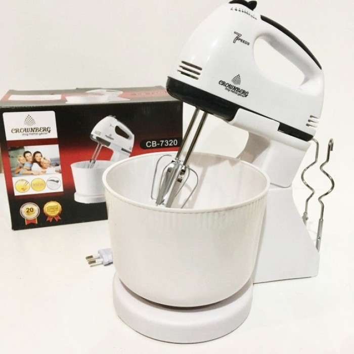 Міксер для приготування тортів і кремів Crownberg, Ручний прилад для приготування яєць CK-20
