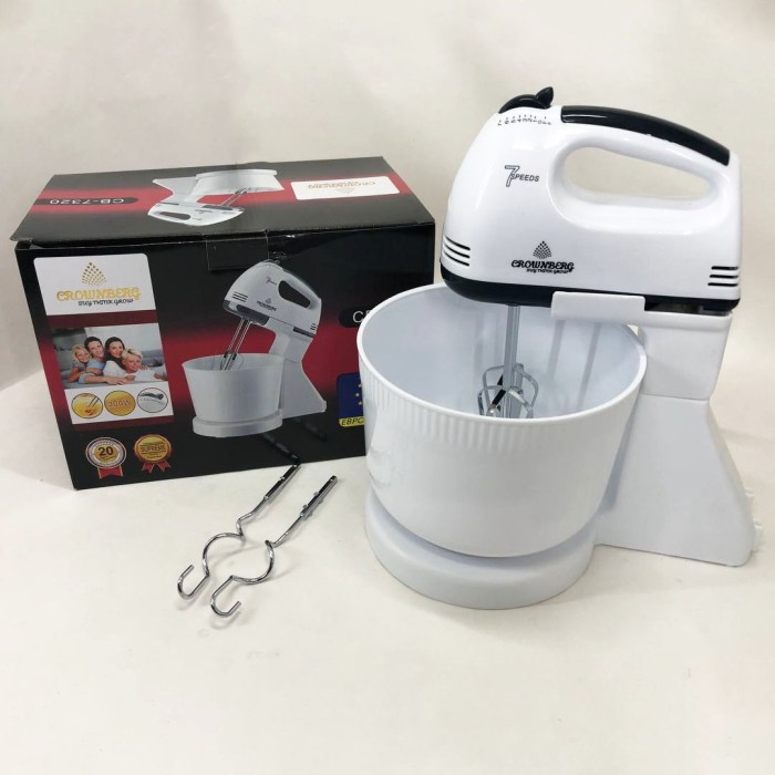 Міксер для приготування тортів і кремів Crownberg, Ручний прилад для приготування яєць CK-20