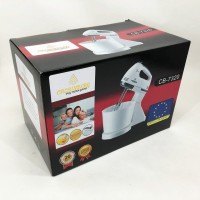 Ручний міксер-мішалка Crownberg, Міксер ручний кухонний для приготування їжі, Міксер нержавіюча сталь GI-94