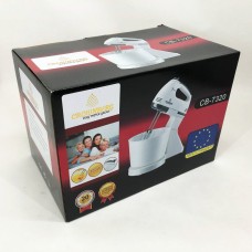 Ручний міксер-мішалка Crownberg, Міксер ручний кухонний для приготування їжі, Міксер нержавіюча сталь GI-94