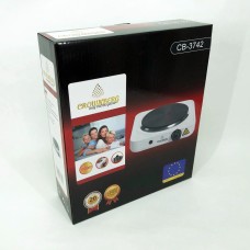 Маленька електрична плитка Crownberg CB-3742, Надійна настільна плита для дому, Комфорочна електроплита PJ-93