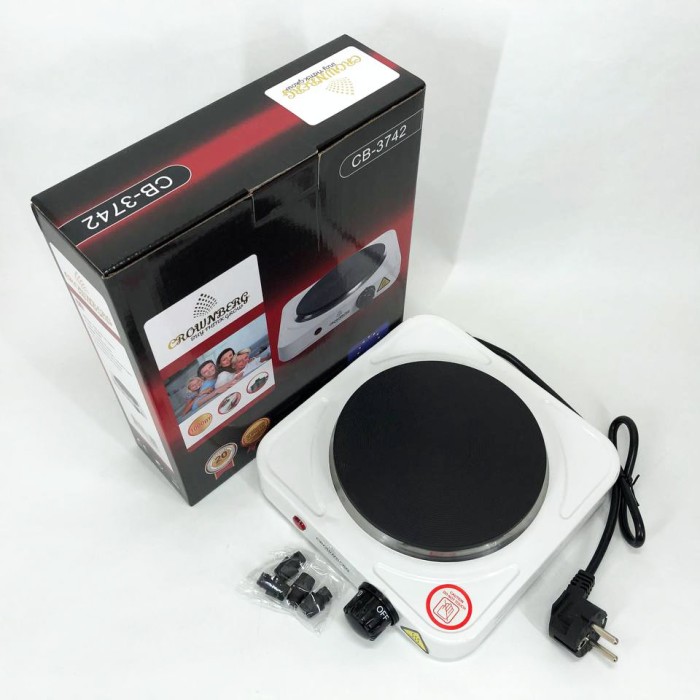 Настільна побутова електрична плита для дому кухні Crownberg, Портативна електрична електроплита AS-89