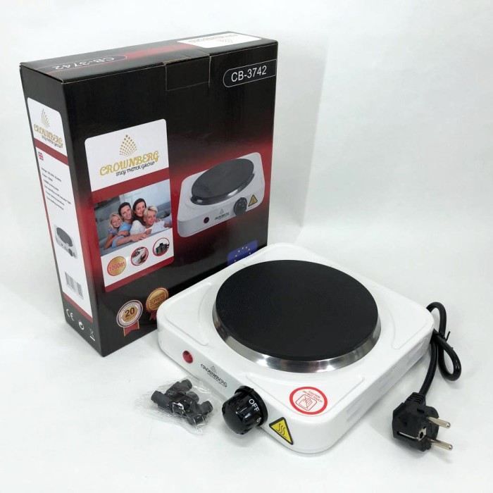 Настільна побутова електрична плита для дому кухні Crownberg, Портативна електрична електроплита AS-89