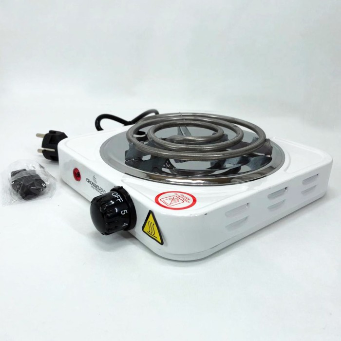 Плита настільна емальована Crownberg CB-3740, Настільна електроплита зручна, Електронна плита RF-82
