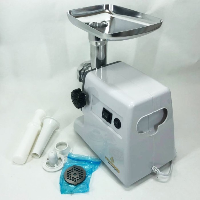 М'ясорубка для овочів Crownberg CB-4211, Електром'ясорубка для дому електрична з насадками AY-16